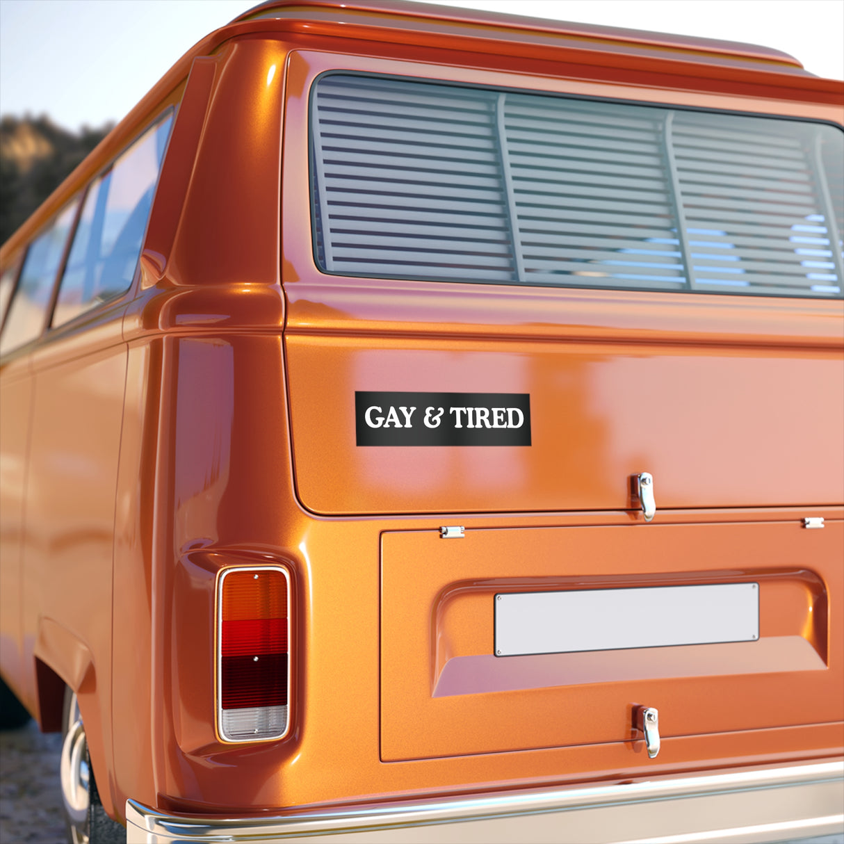 Gay & Tired Bumper Stickers - Stylish Automotive Decor