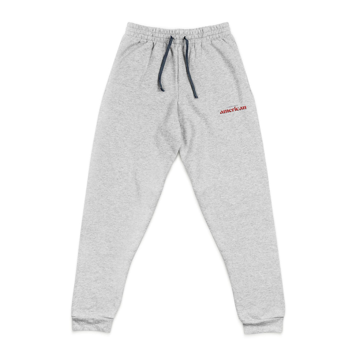 Exhausted American Unisex Joggers Embroidered - Perfect for Casual Wear