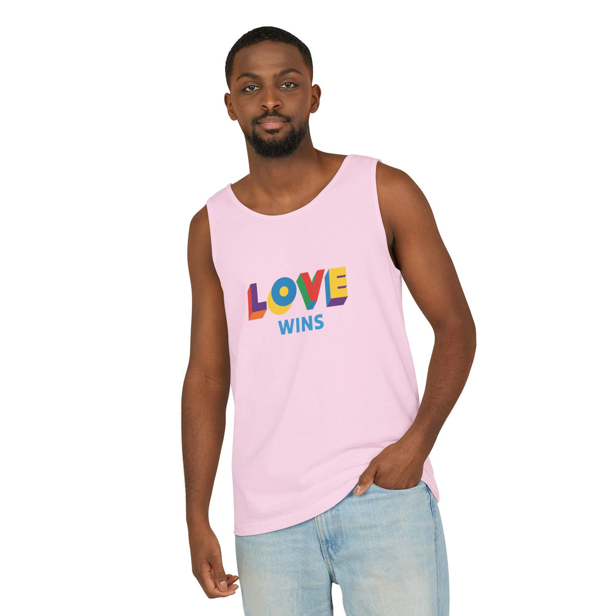 Love Wins Heavyweight Tank – Washed Soft, Worn Proud