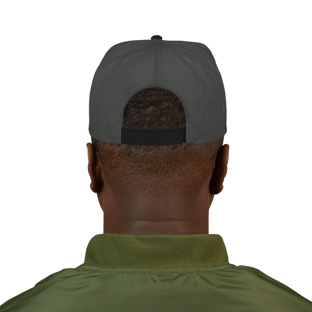 Stud Embroidered Snapback Hat