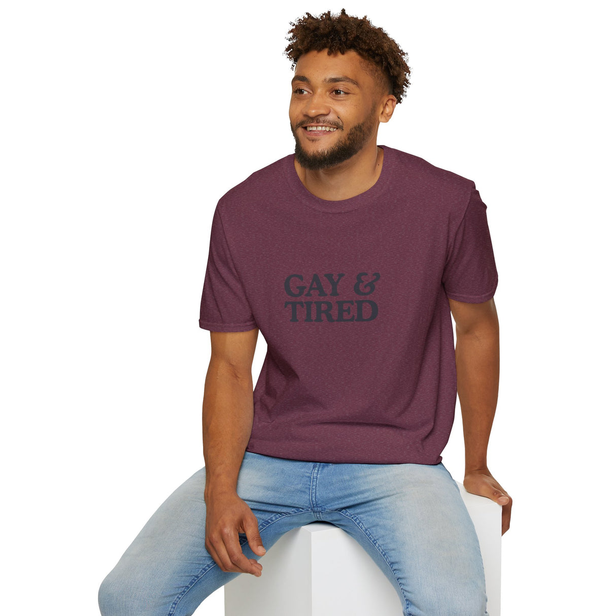 Gay & Tired Softstyle T-Shirt - Casual Comfort Tee for Everyday Wear