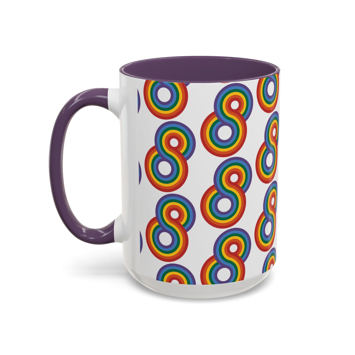 Gayfinity Rainbow Accent Mug – Infinite Pride, One Sip at a Time – 11oz & 15oz Options
