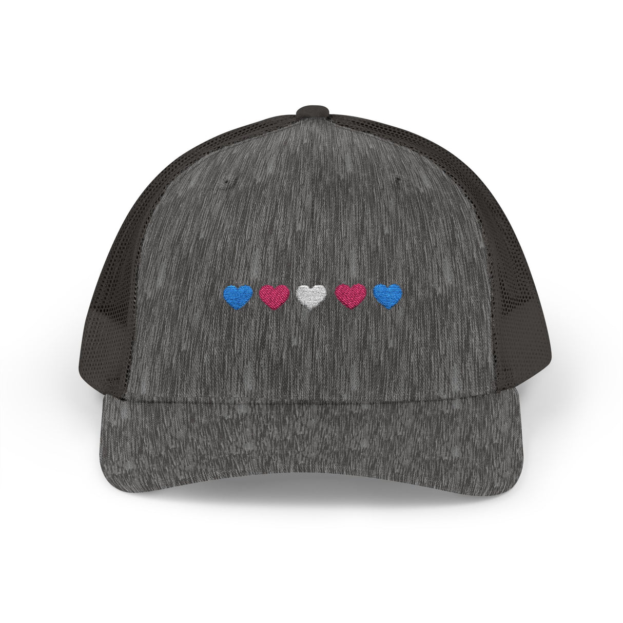 Trans Heart Trucker Cap – Mesh Back, Full Pride