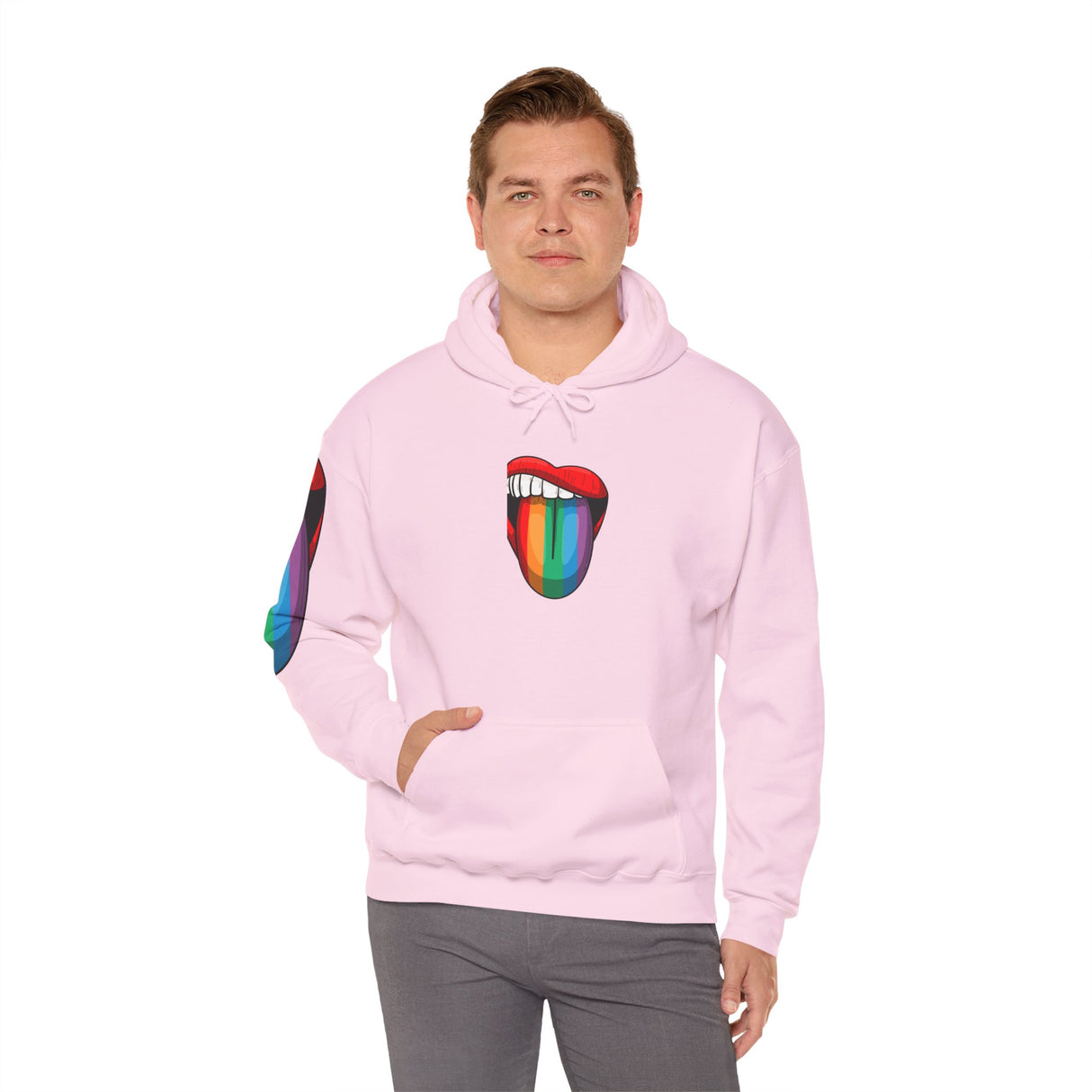 Rainbow Lick Cozy Pullover Hoodie