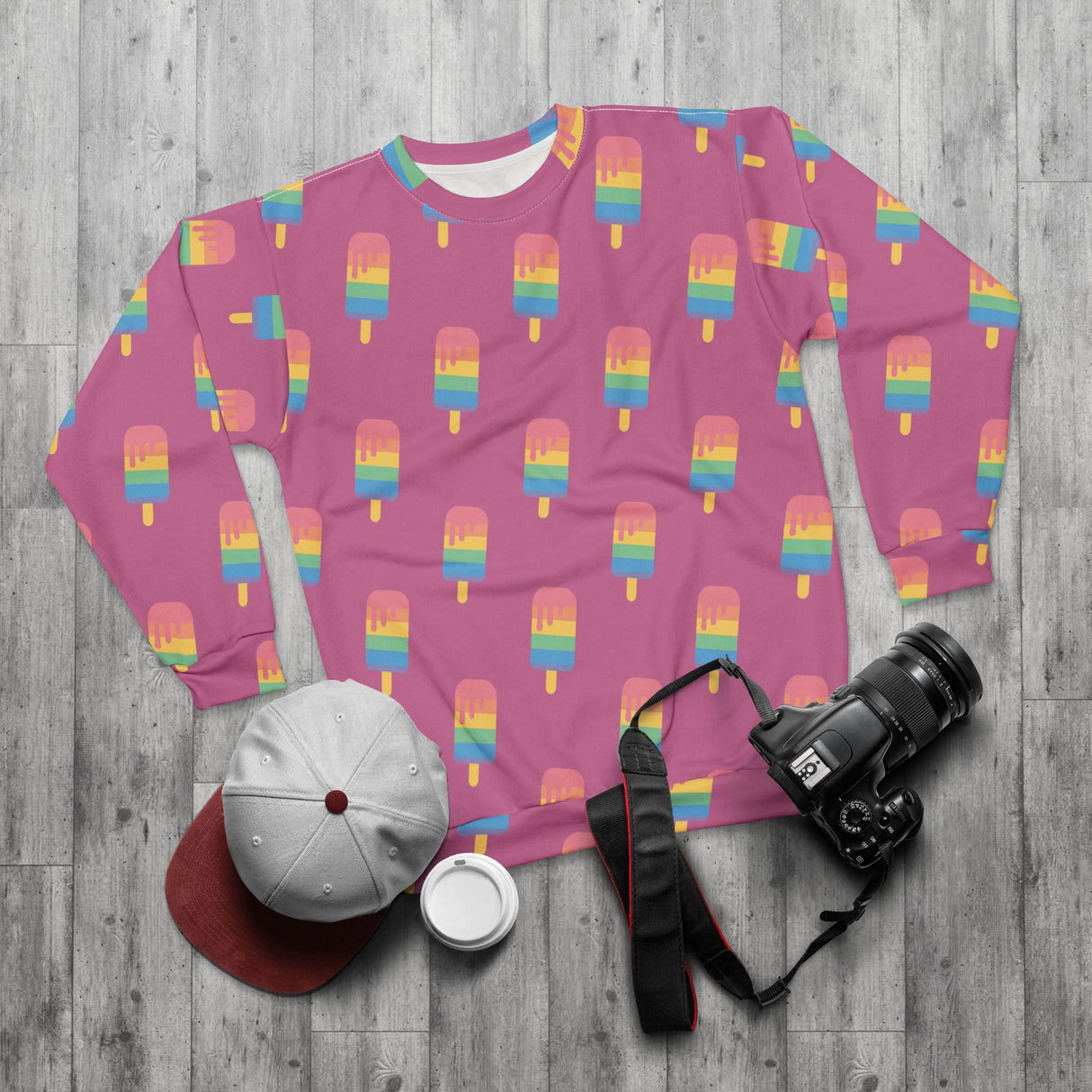 Pink Melting Point Unisex Sweatshirt – Fun Summer Vibe Apparel