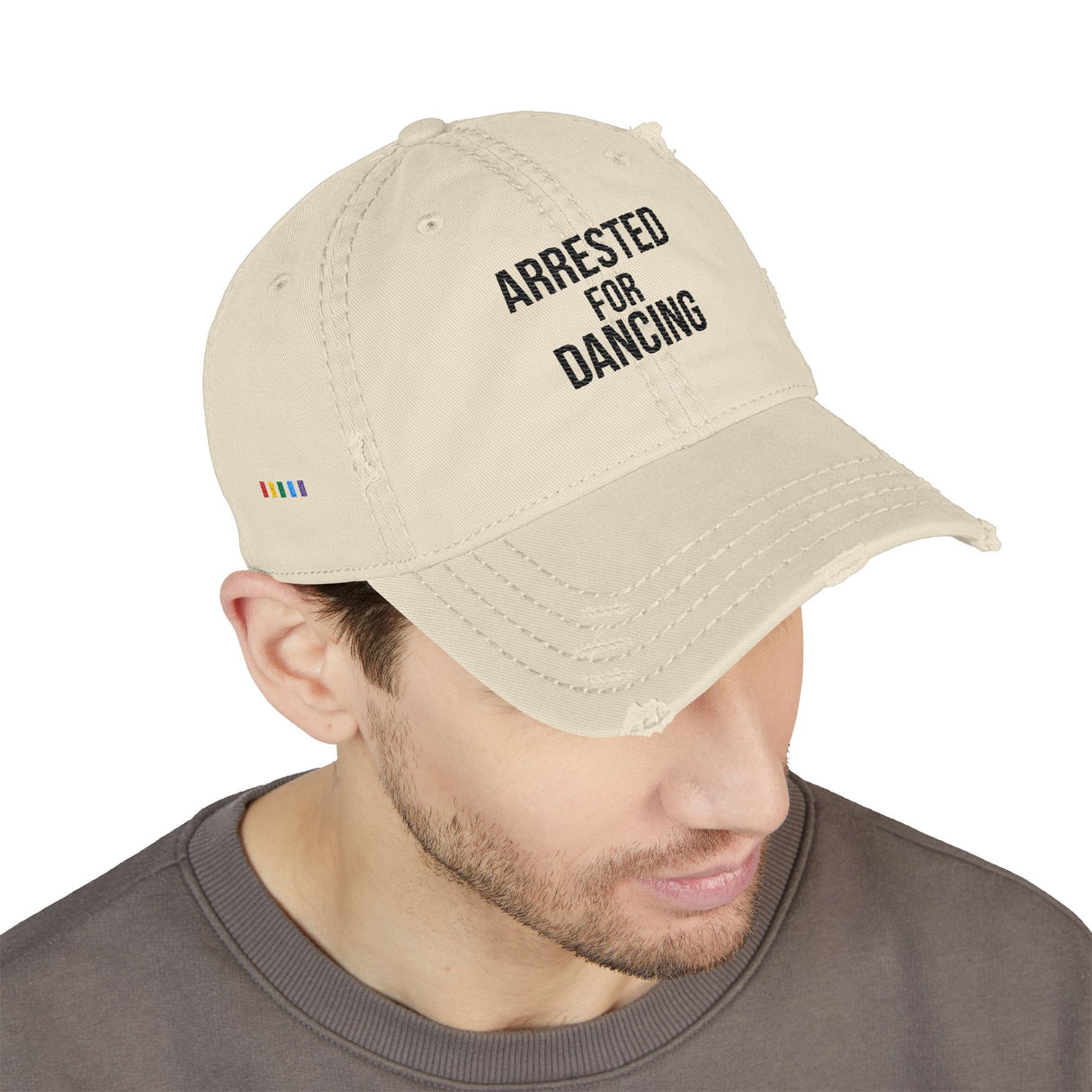 Arrested for Dancing Distressed Dad Hat – Say It With Stitches