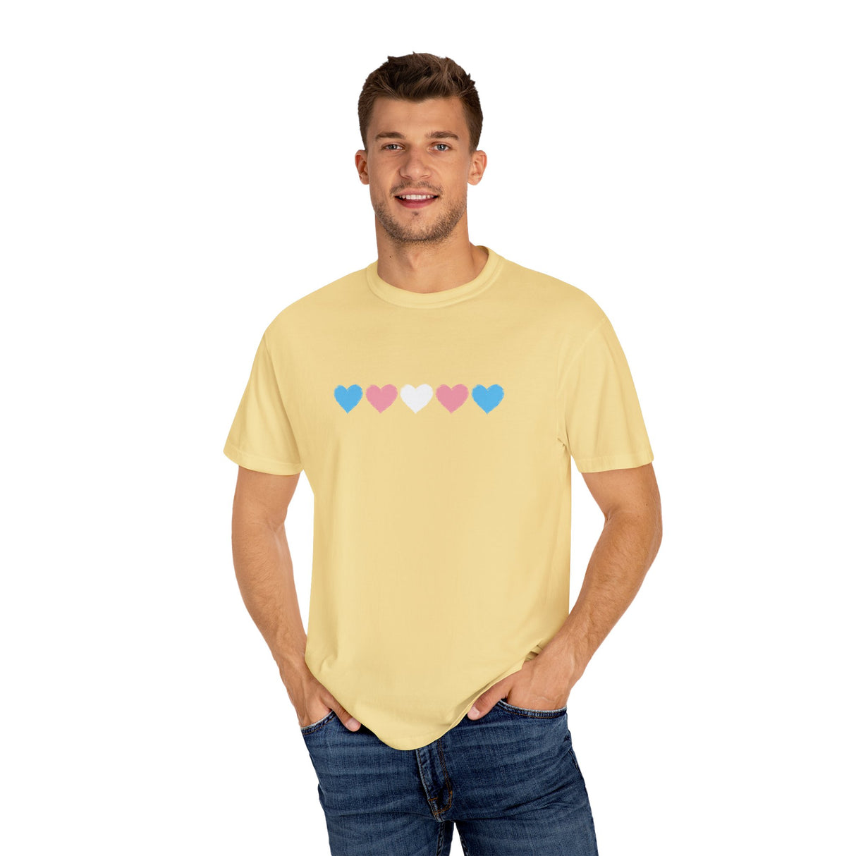 Trans Pride Heavyweight Tee – Soft Structure, Bold Heart