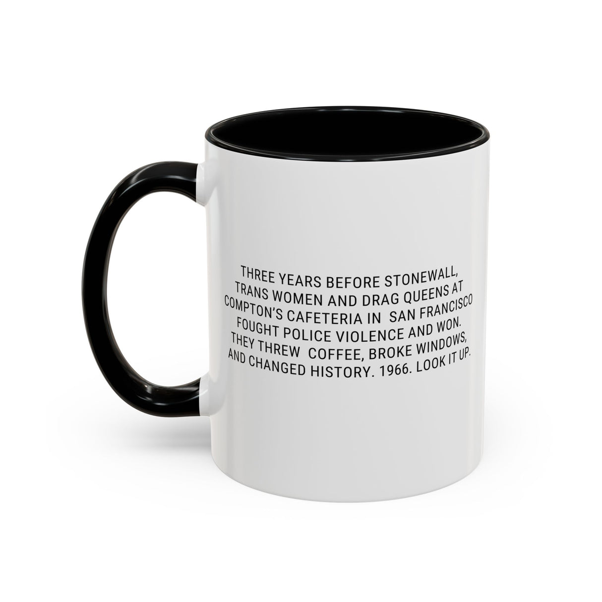 Compton’s 1966 Accent Mug – Sip in Defiance