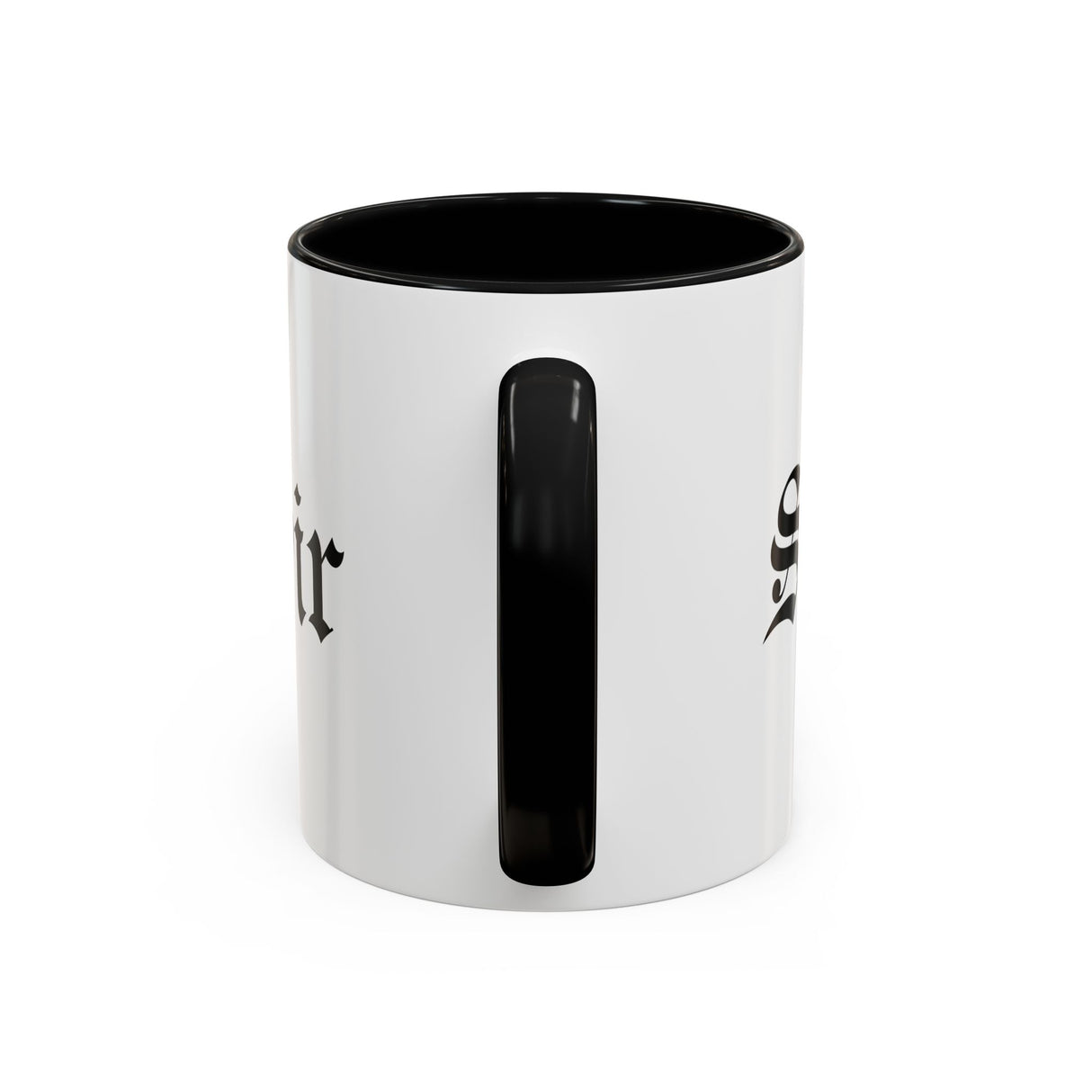 Sir Accent Coffee Mug - Black Handle, 11oz & 15oz Options