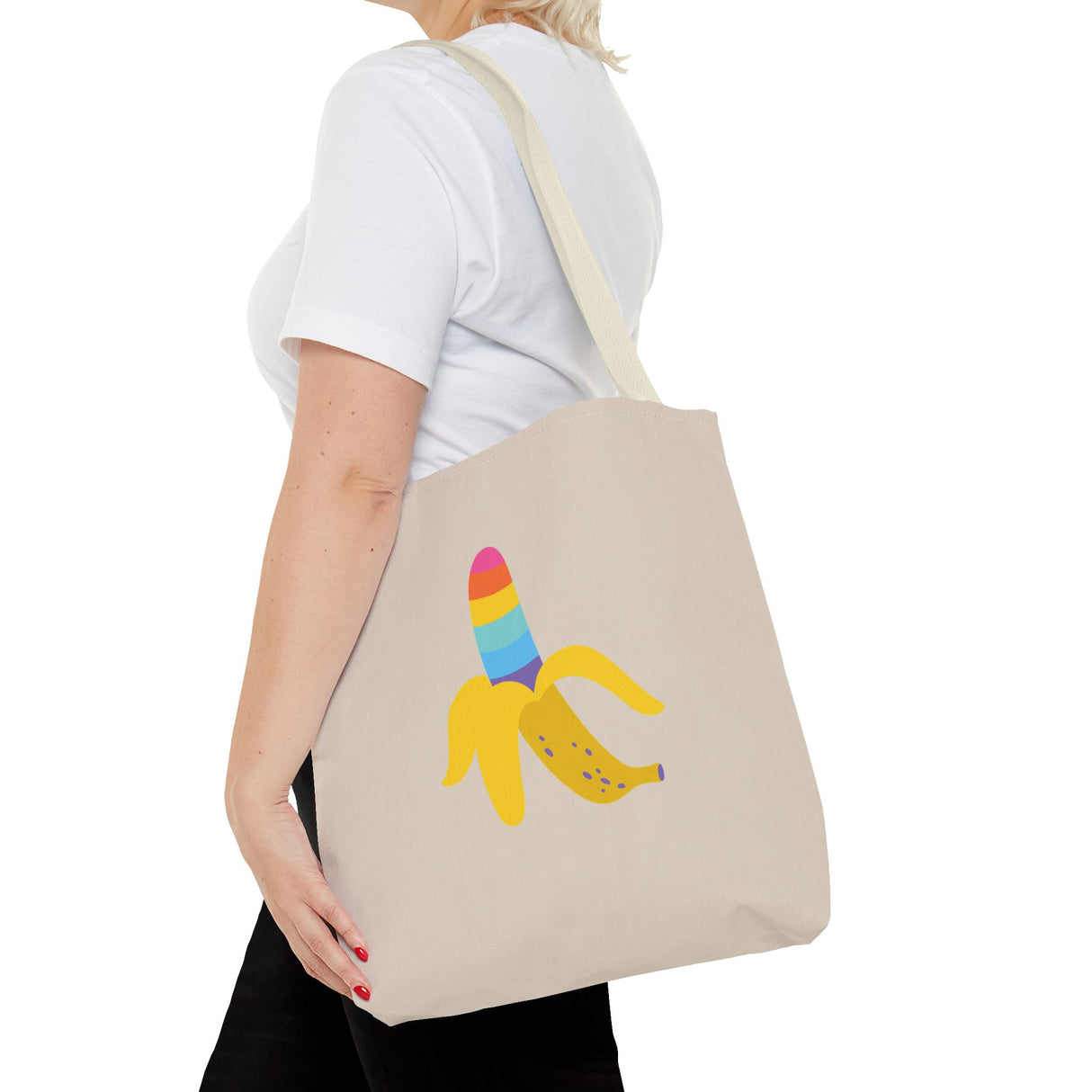 Banana Rainbow Icon Tote Bag