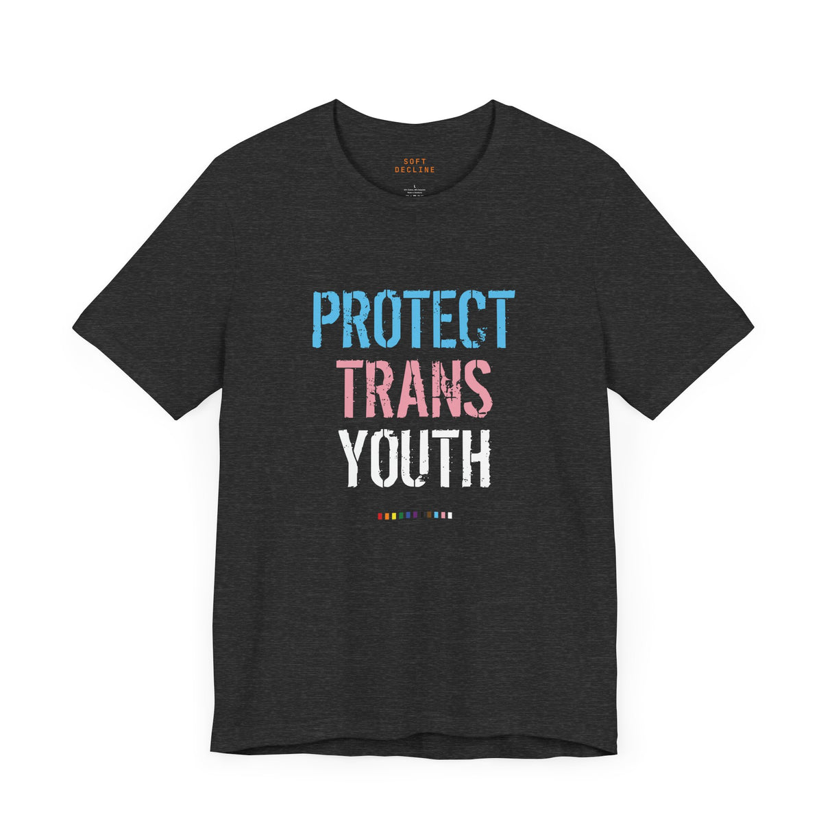 2025 Protect Trans Youth Lightweight Tee – Soft Fit, Urgent Message