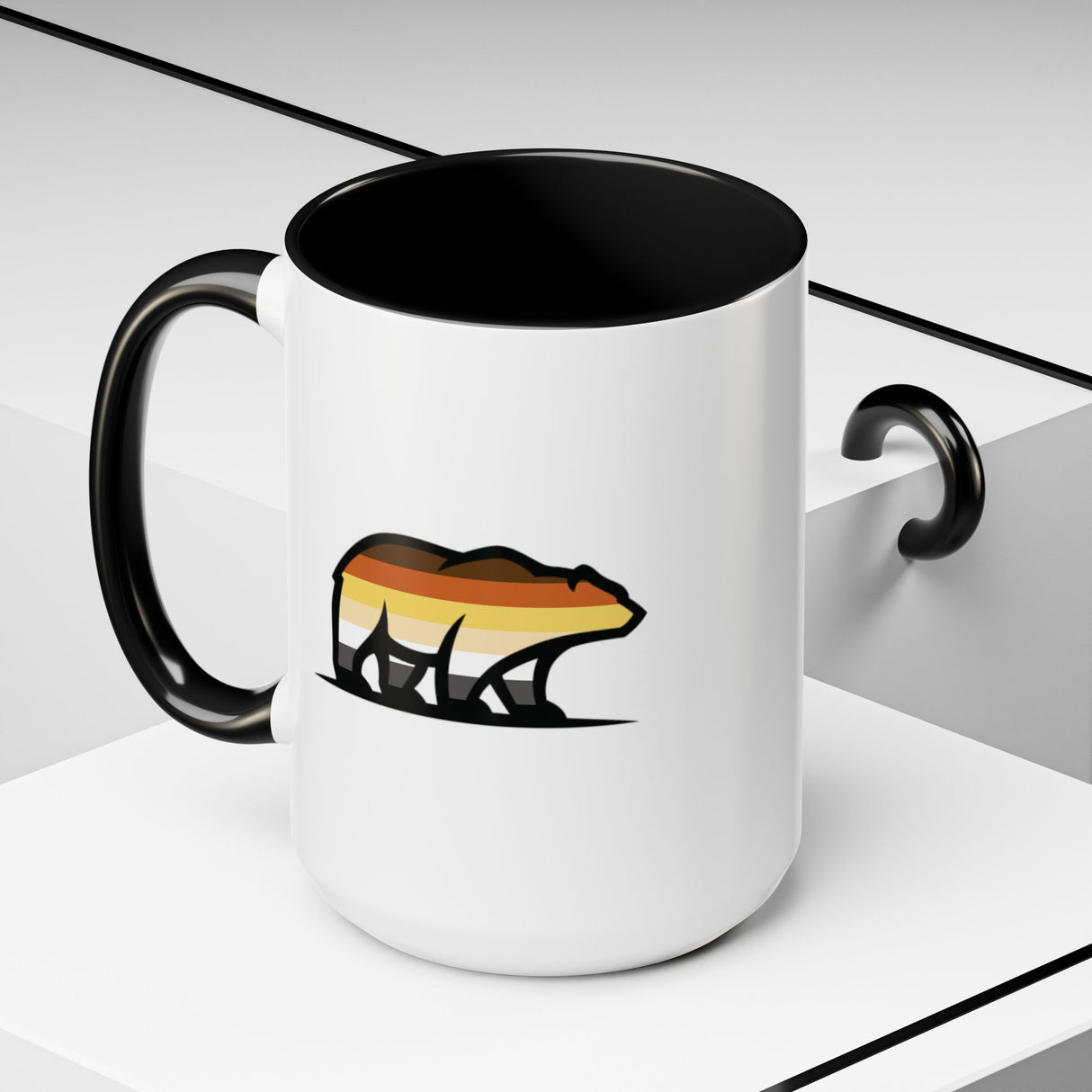 Big Bear Icon Accent Coffee Mug - 11oz & 15oz Options