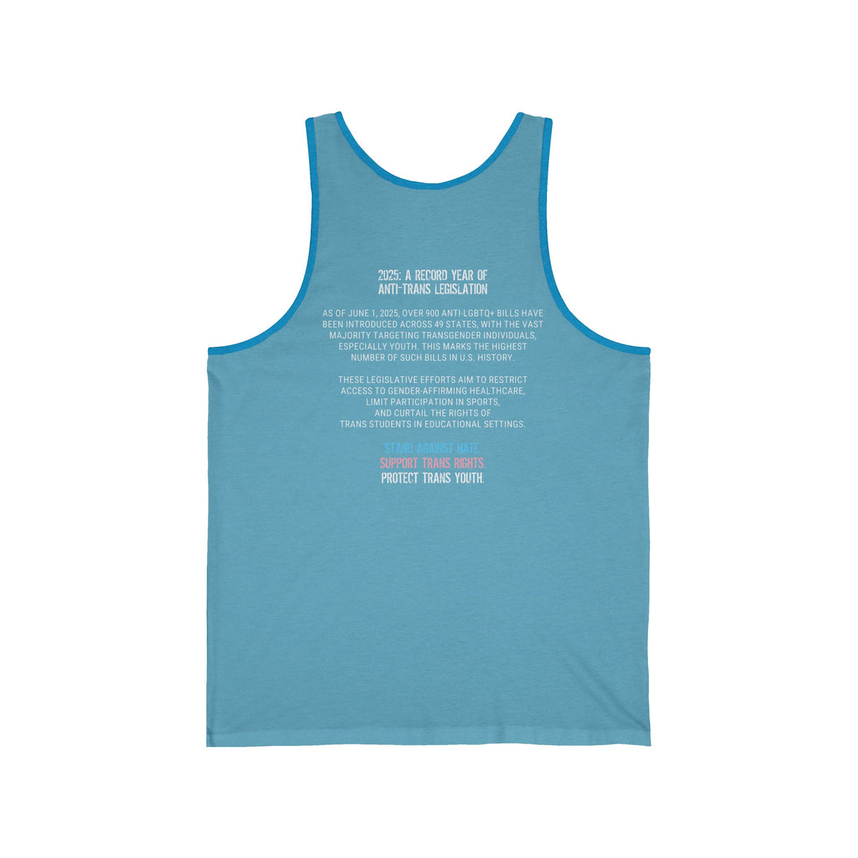 2025 Protect Trans Youth Lightweight Tank – Stay Cool, Stay Loud