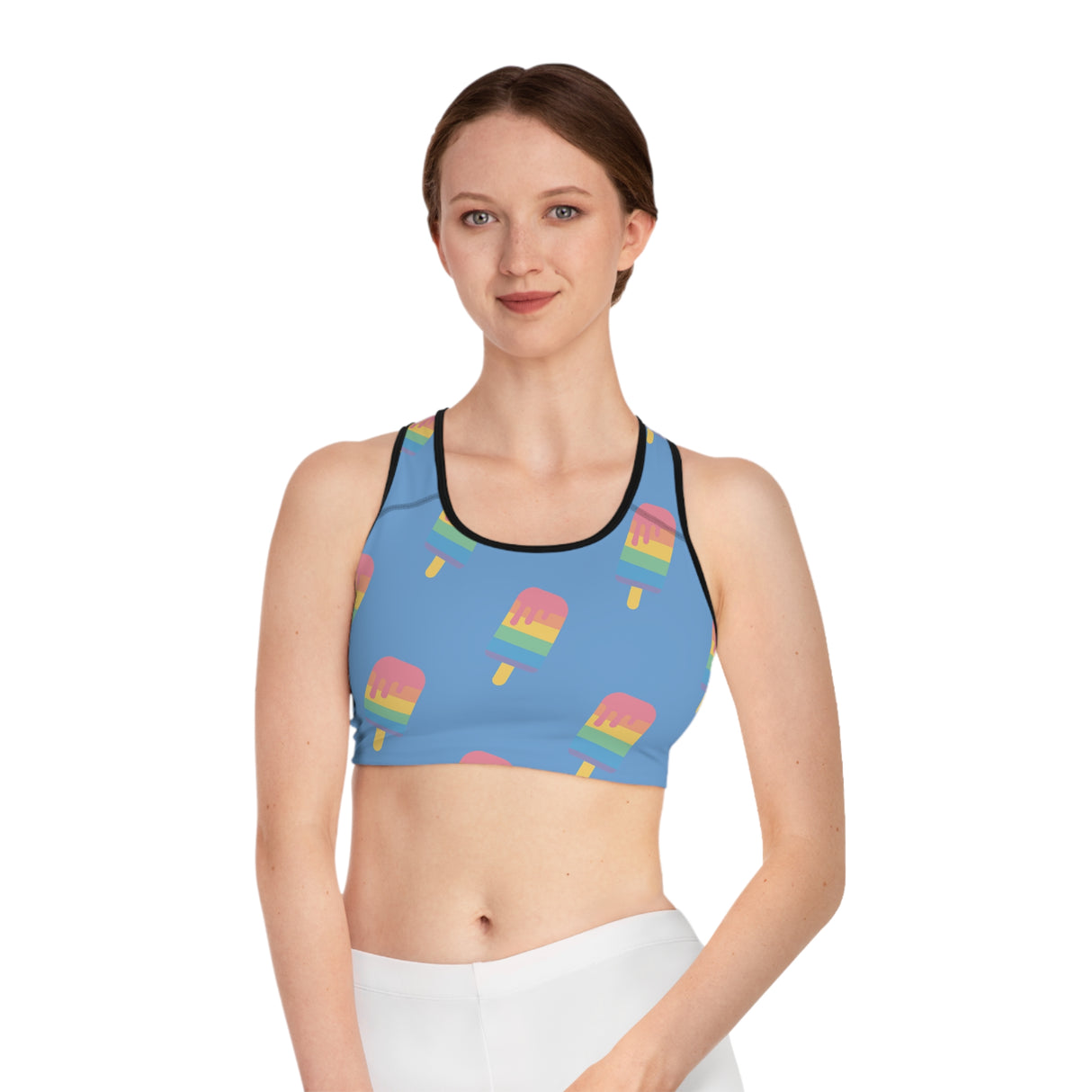 Melting Point Sports Bra - Fun & Vibrant Summer Activewear