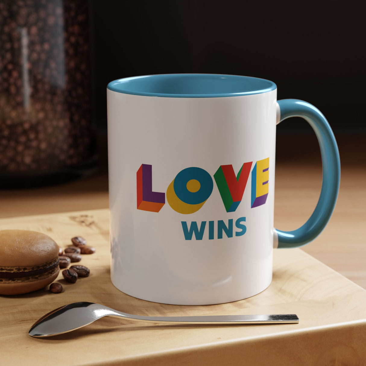 Love Wins Accent Mug – Sip with Pride – 11oz & 15oz Options