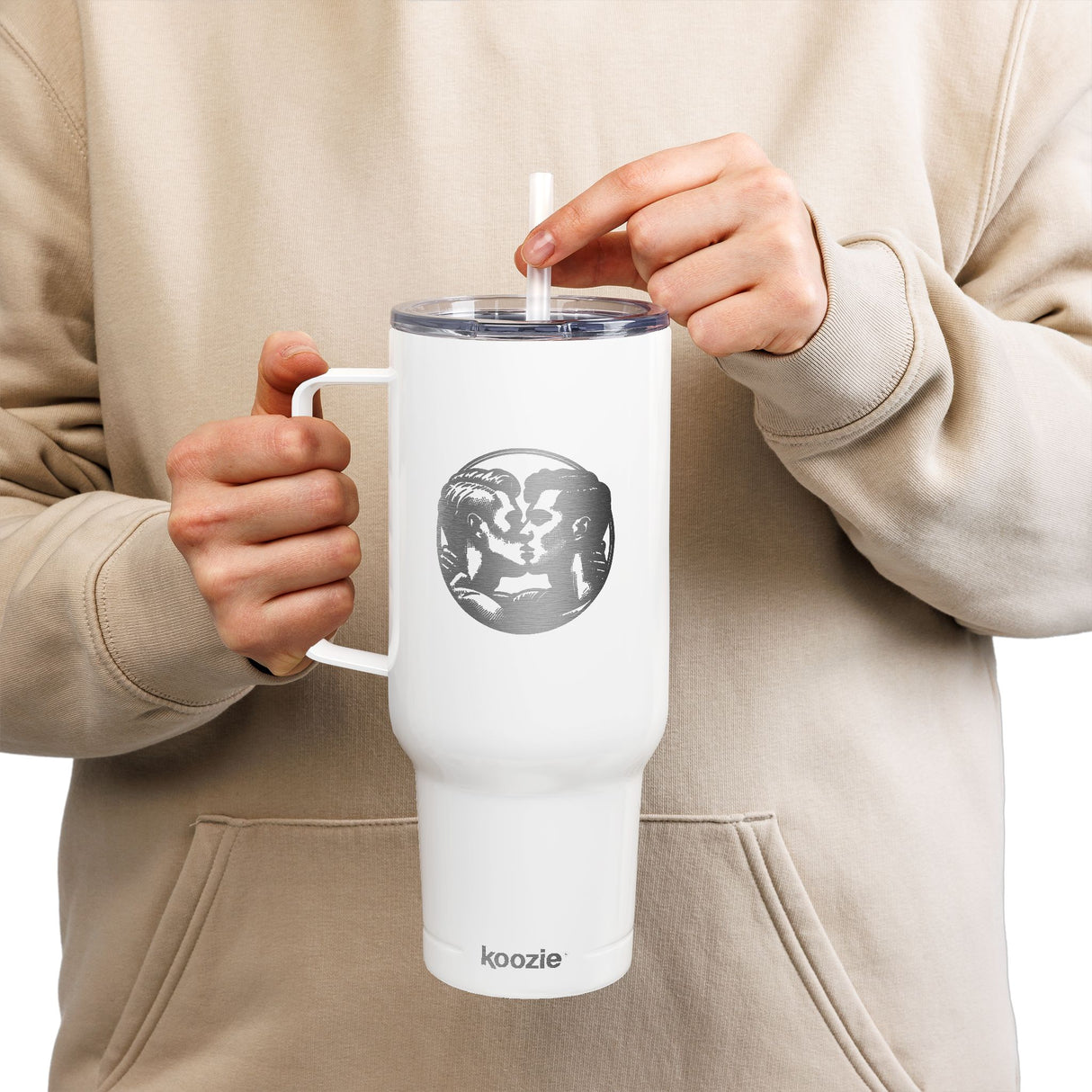 Close Enough to Breathe Engraved Insulated Tumbler - 40oz Sir Travel Mug