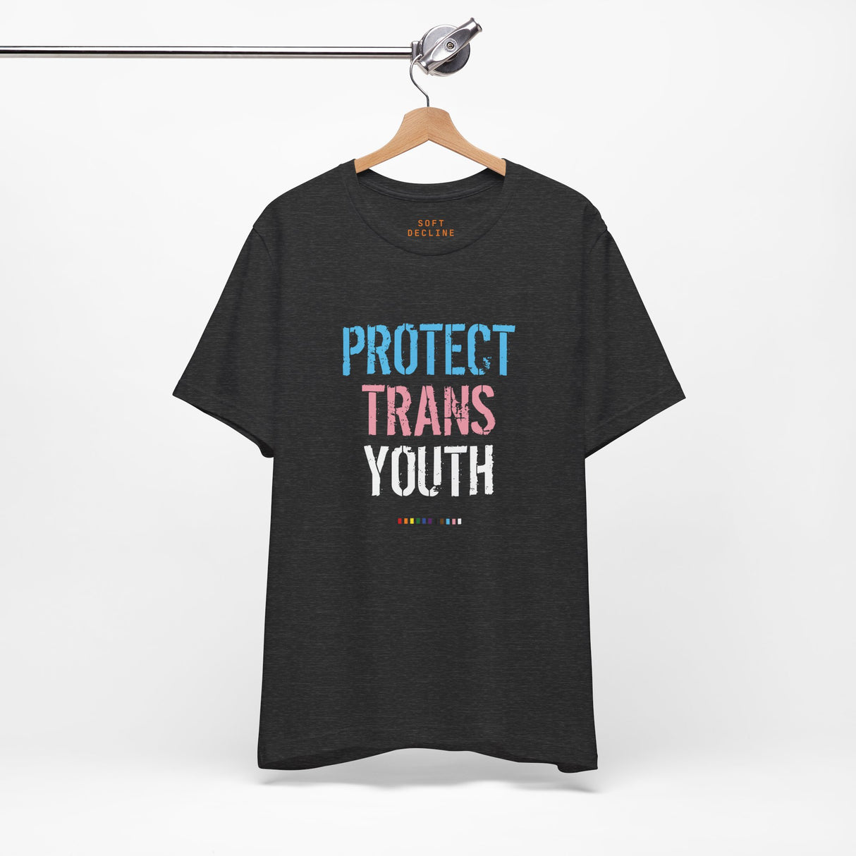 2025 Protect Trans Youth Lightweight Tee – Soft Fit, Urgent Message
