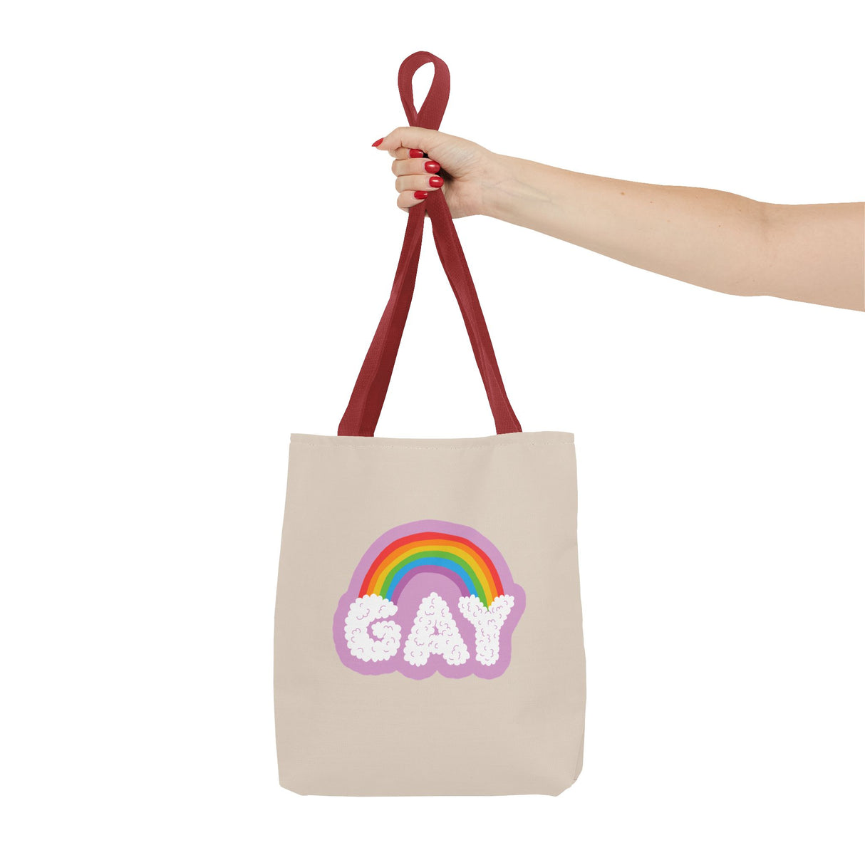 Gay Rainbow Cloud Tote – Cute, Bold, and Built to Carry It All
