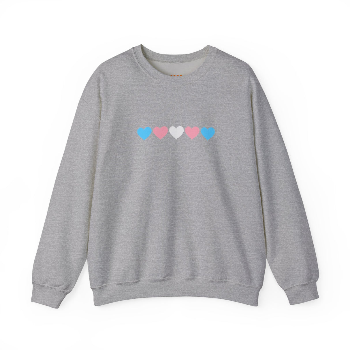 Trans Rainbow Brushstrokes Medium Weight Sweatshirt – Warm Layers, Clear Message