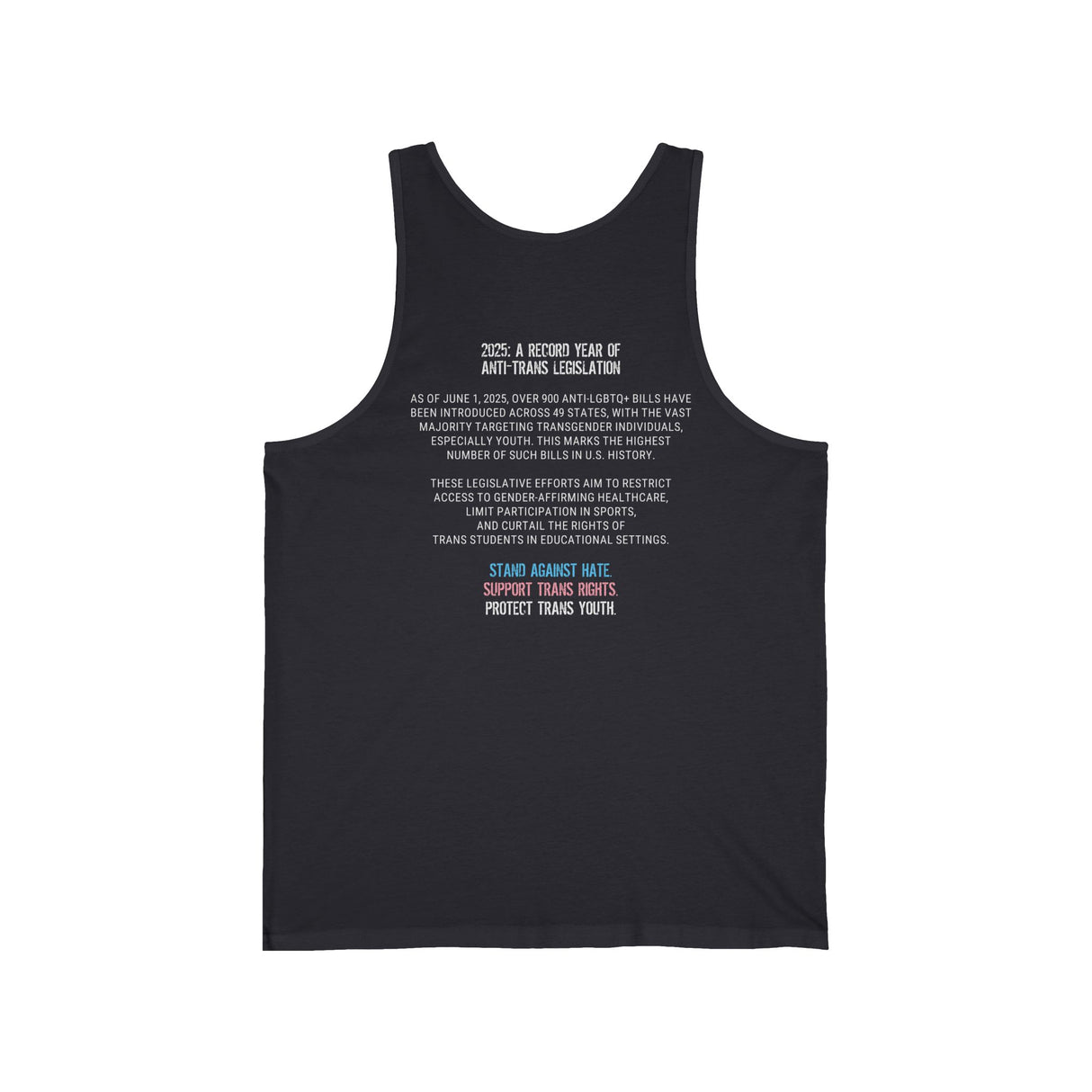 2025 Protect Trans Youth Lightweight Tank – Stay Cool, Stay Loud