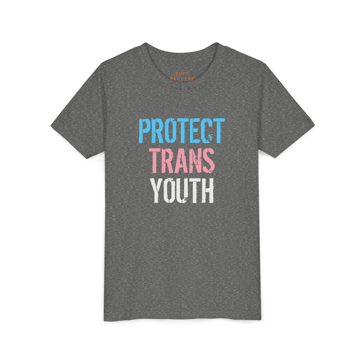 2025 Protect Trans Youth Lightweight Tee – Youth Sizing – Soft Fit, Urgent Message