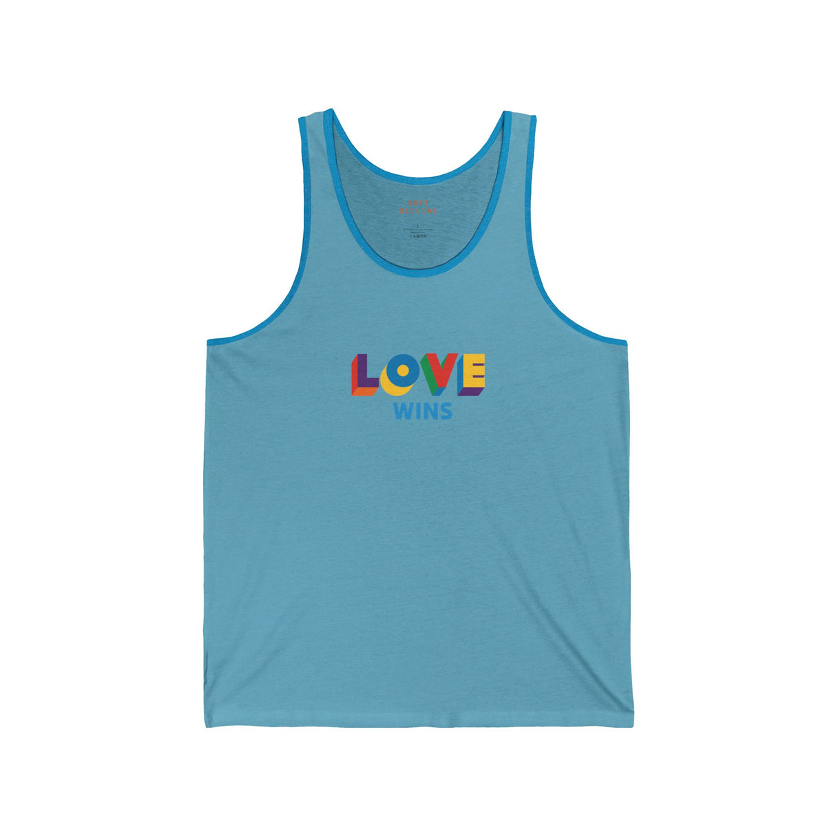 Love Wins Lightweight Tank – Sleek Cut, Solid Message