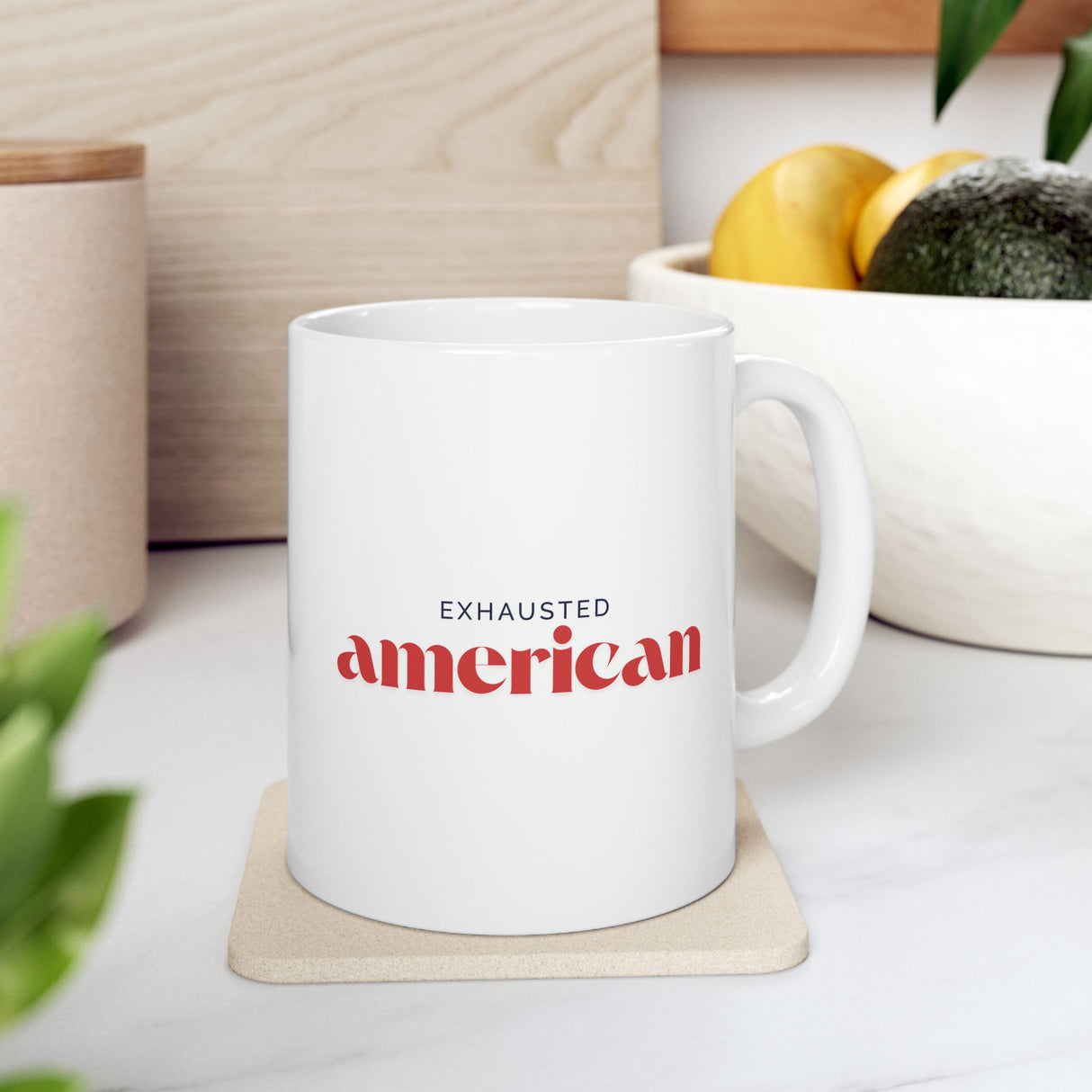 Exhausted American Ceramic Mug
