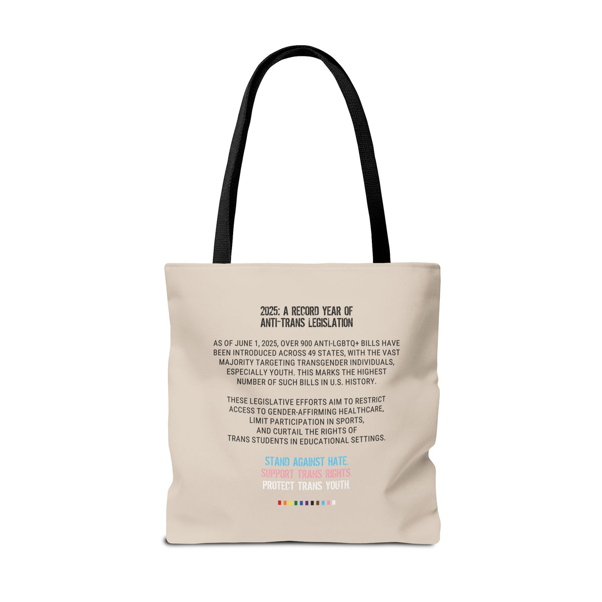 2025 Protect Trans Youth Tote Bag – Carry the Fight