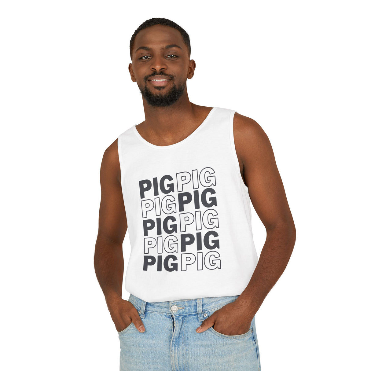 Pig Pattern Tank Top