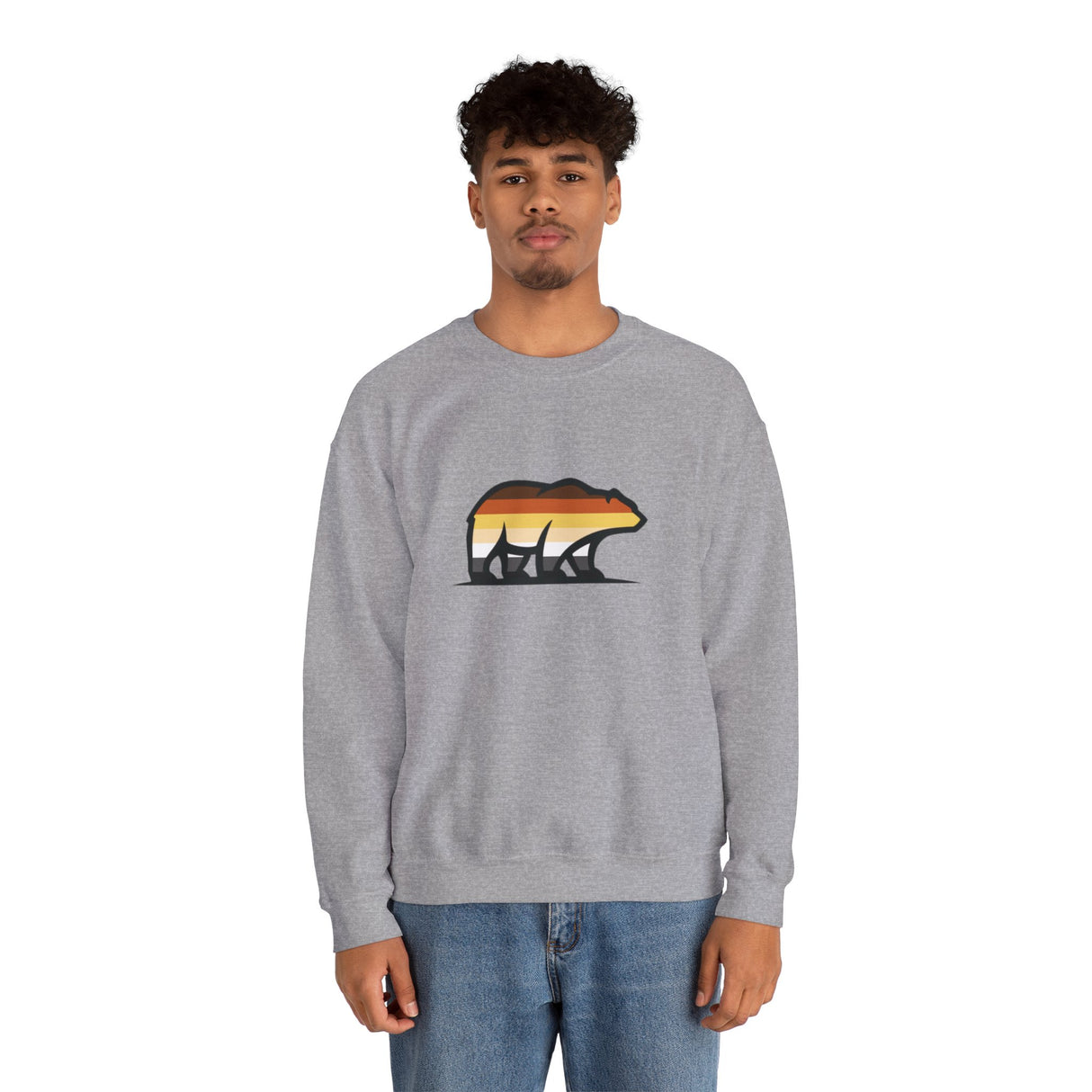 Big Bear Icon Crewneck Sweatshirt - Relaxed Unisex Pullover