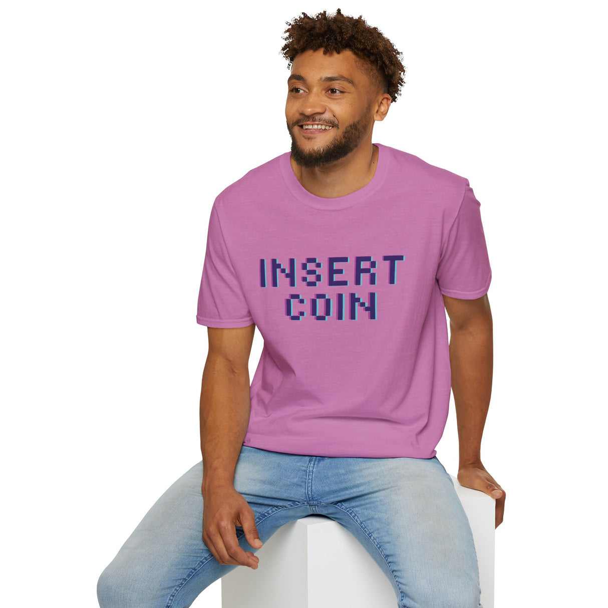 Insert Coin Unisex Softstyle T-Shirt - Casual Comfort Tee for Everyday Wear