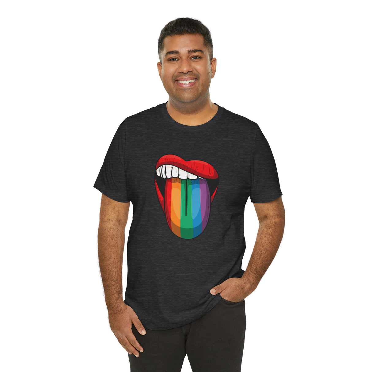 Rainbow Lick Icon Jersey Tee