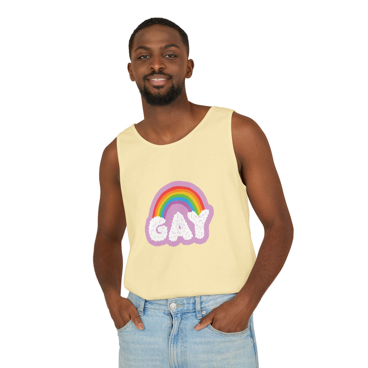 Gay Cloud Tank Top – Chill, Sunny, and Very Out