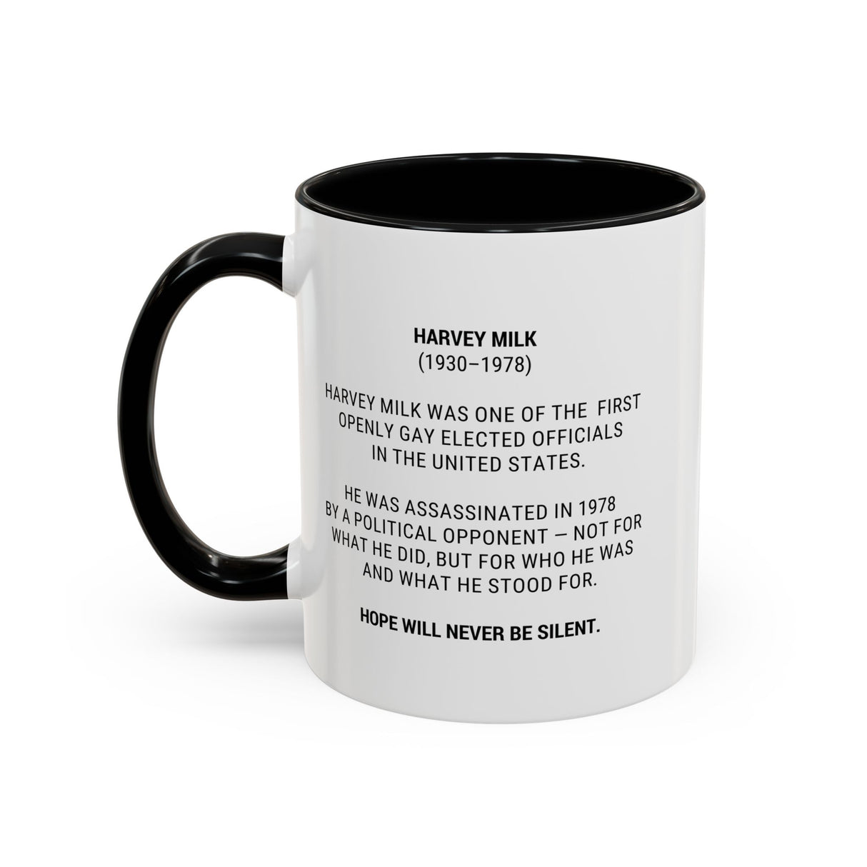 Harvey Milk Accent Mug – Drink With Defiance