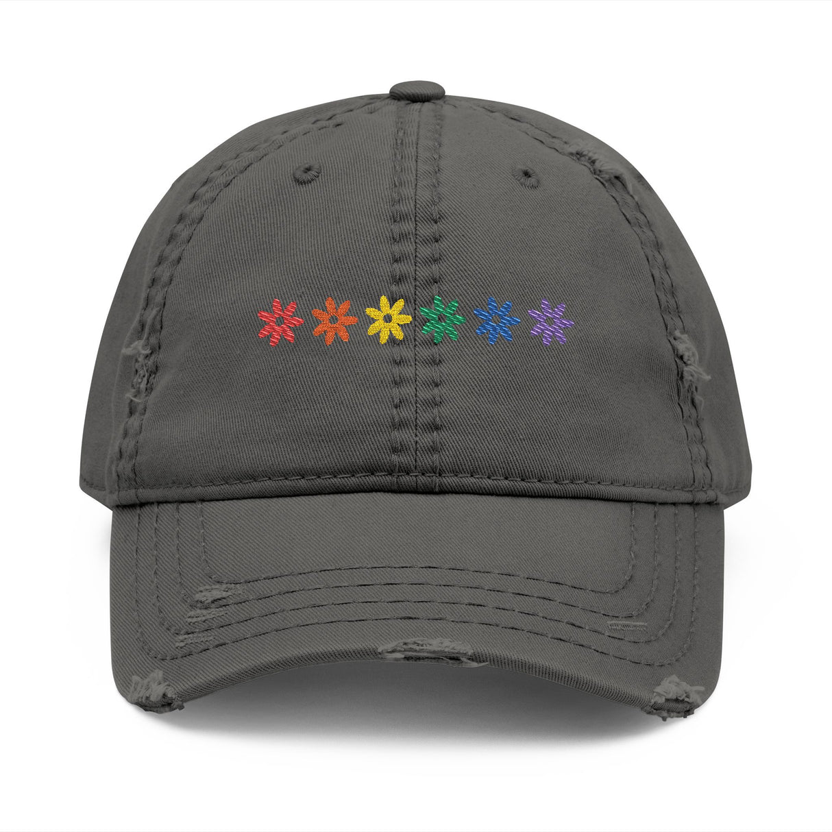 Rainbow Flowers Hat – Soft Petals, Sharp Energy