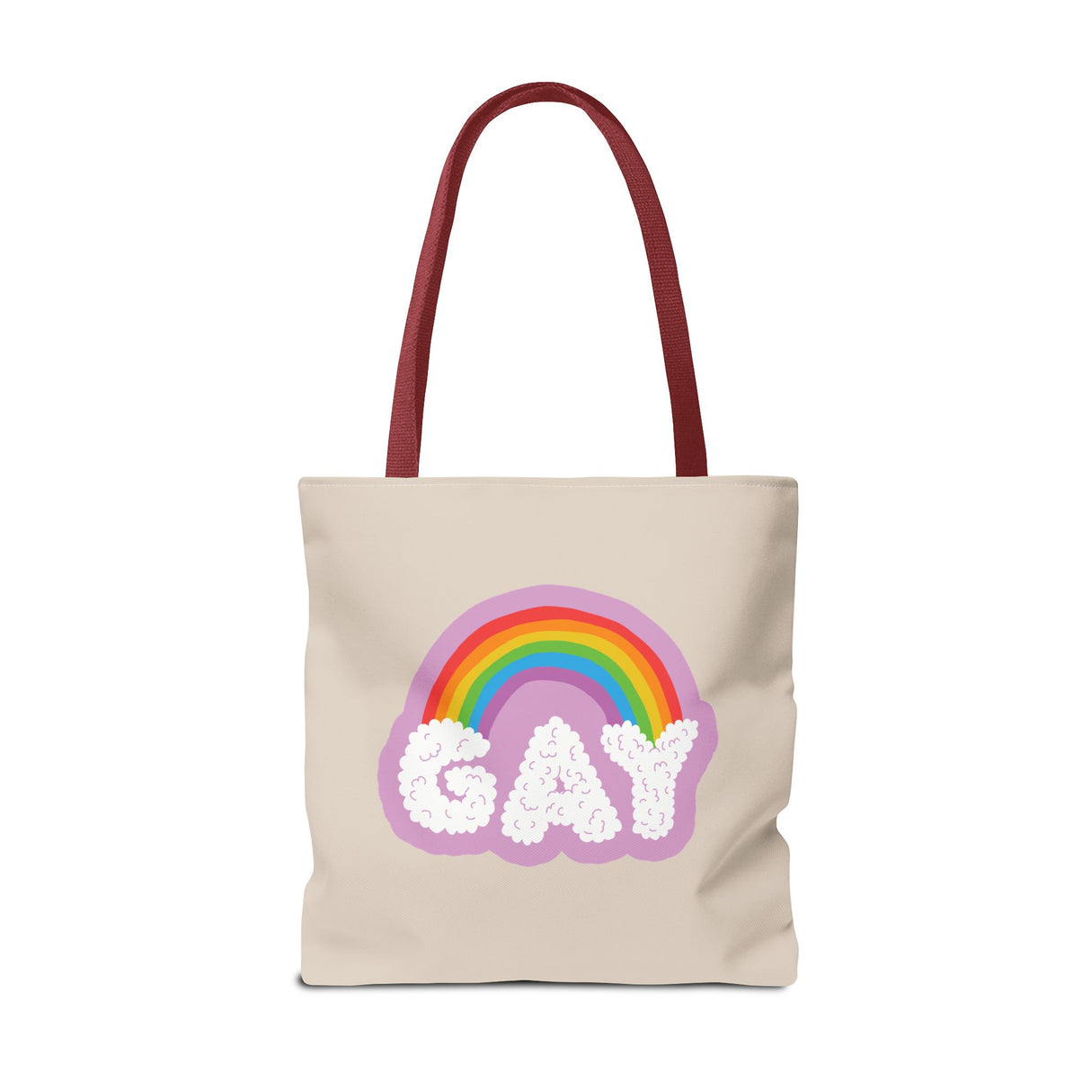 Gay Rainbow Cloud Tote – Cute, Bold, and Built to Carry It All