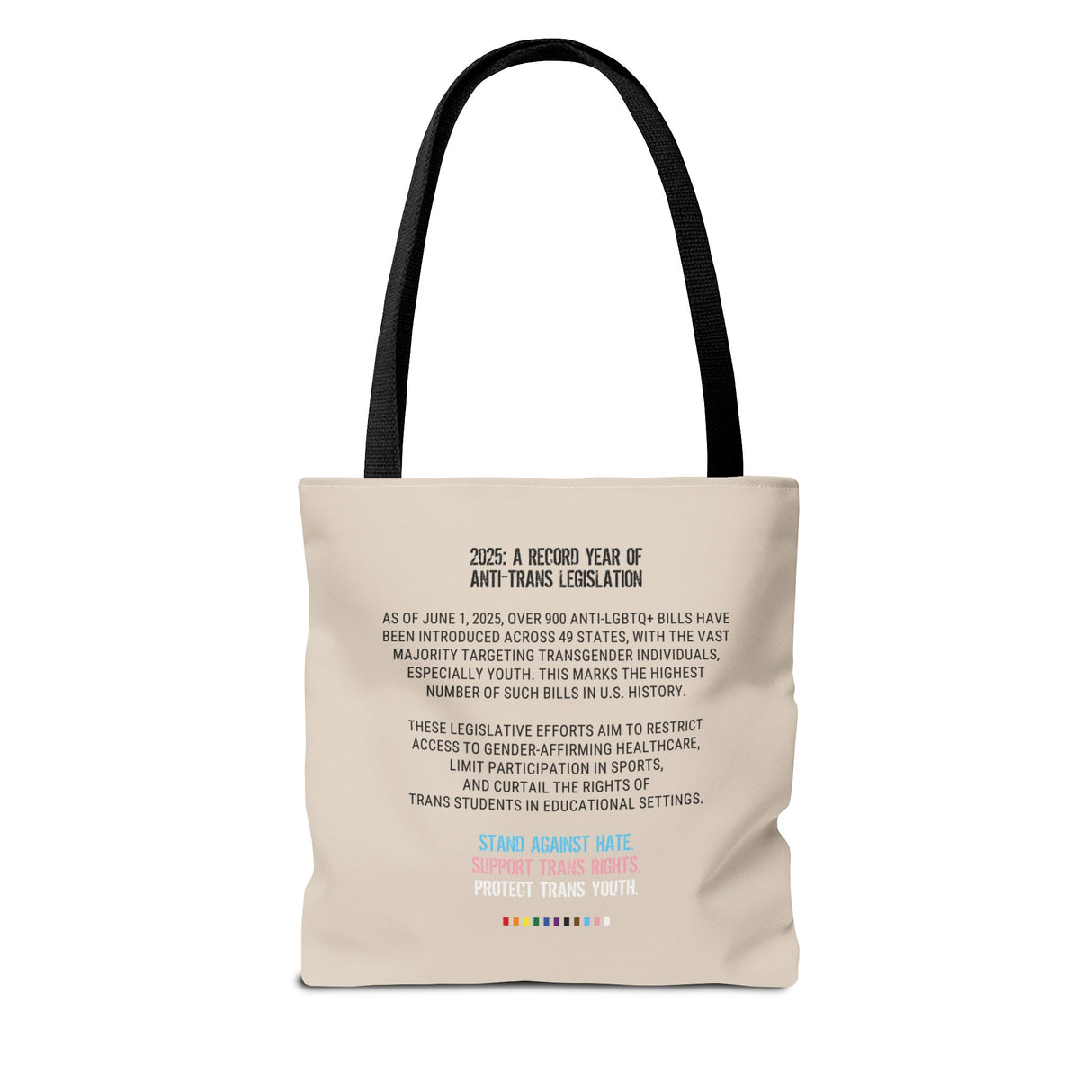 2025 Protect Trans Youth Tote Bag – Carry the Fight