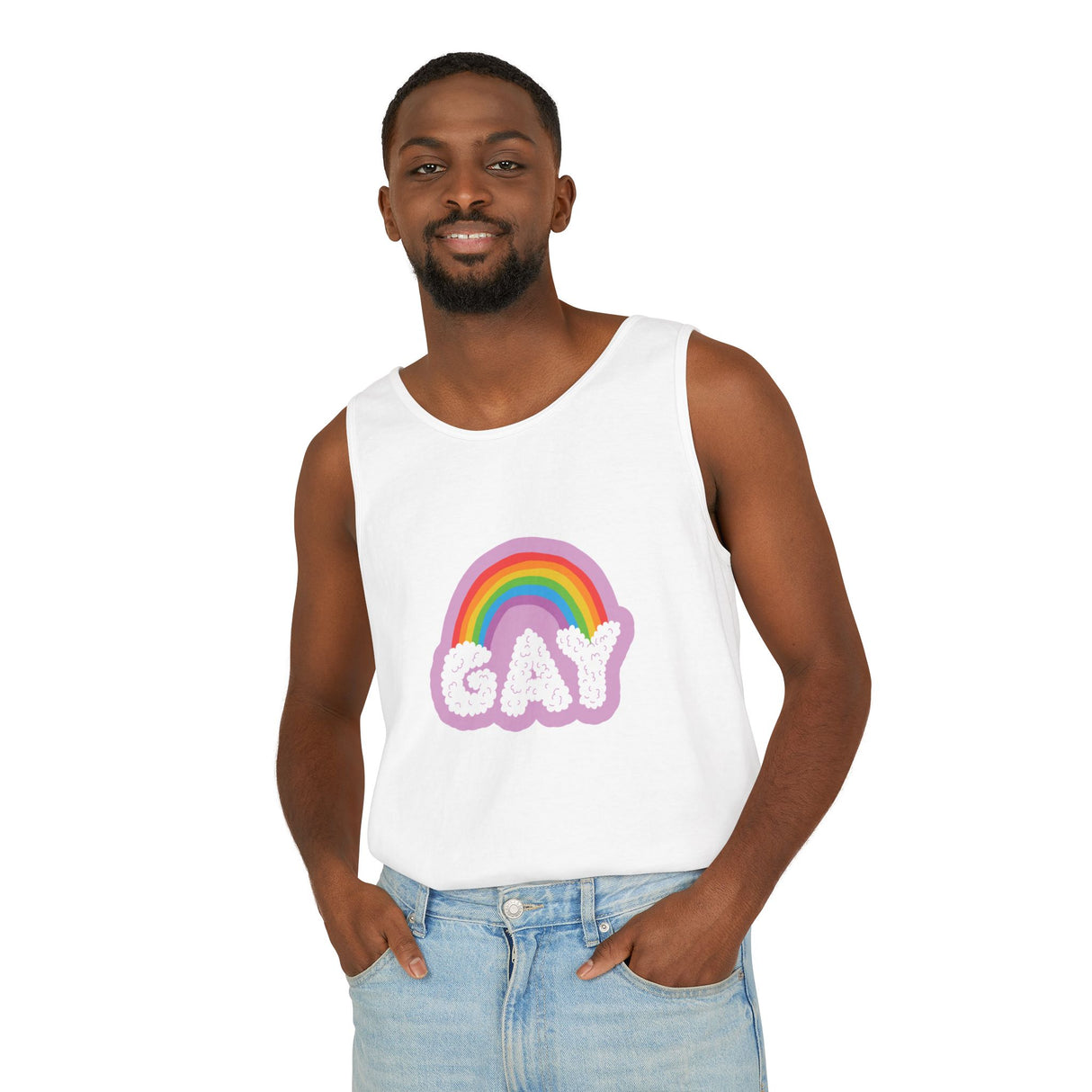 Gay Cloud Tank Top – Chill, Sunny, and Very Out