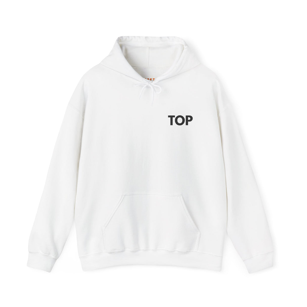 Top Embroidered Hoodie - Built Like a Soft Dom Fantasy