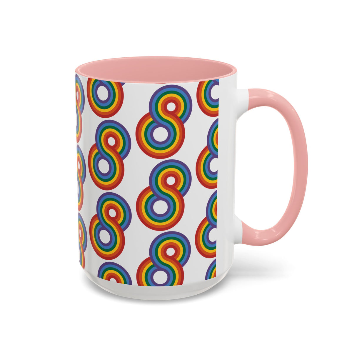 Gayfinity Rainbow Accent Mug – Infinite Pride, One Sip at a Time – 11oz & 15oz Options