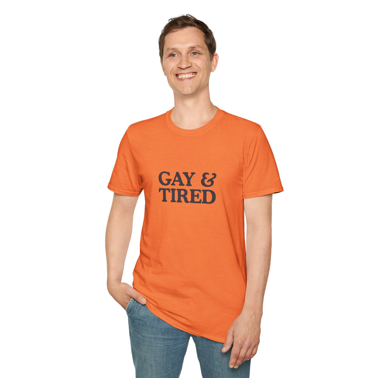 Gay & Tired Softstyle T-Shirt - Casual Comfort Tee for Everyday Wear