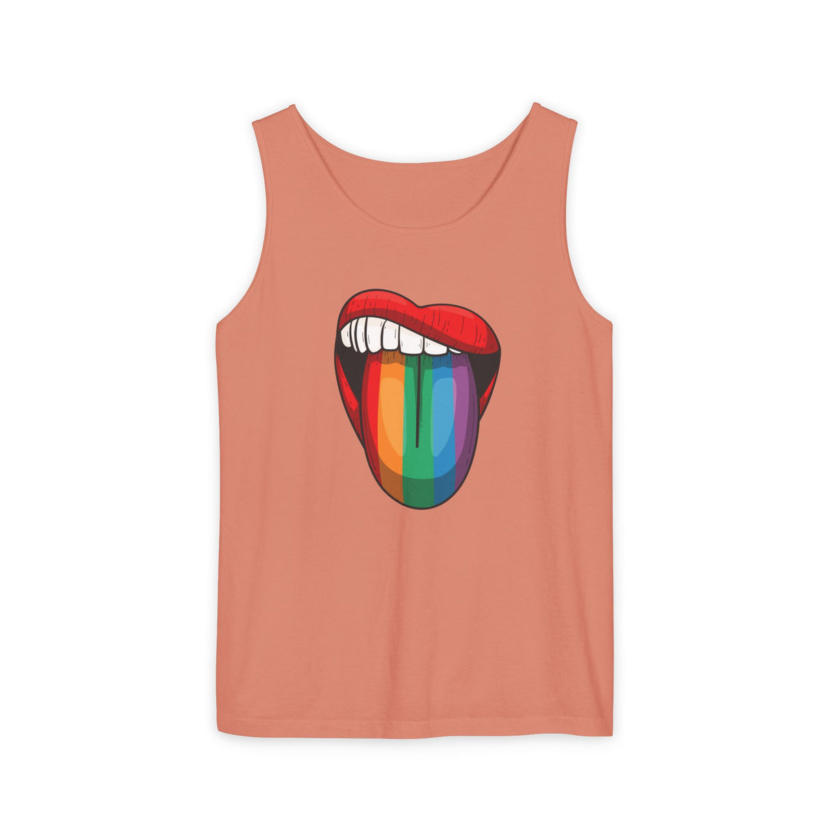 Rainbow Lick Tank Top Medium Weight