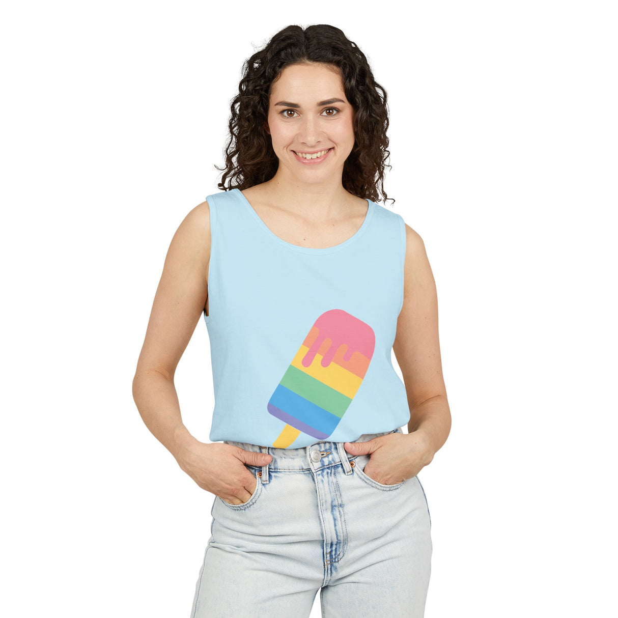 Melting Point Popsicle Unisex Tank Top - Summer Vibes