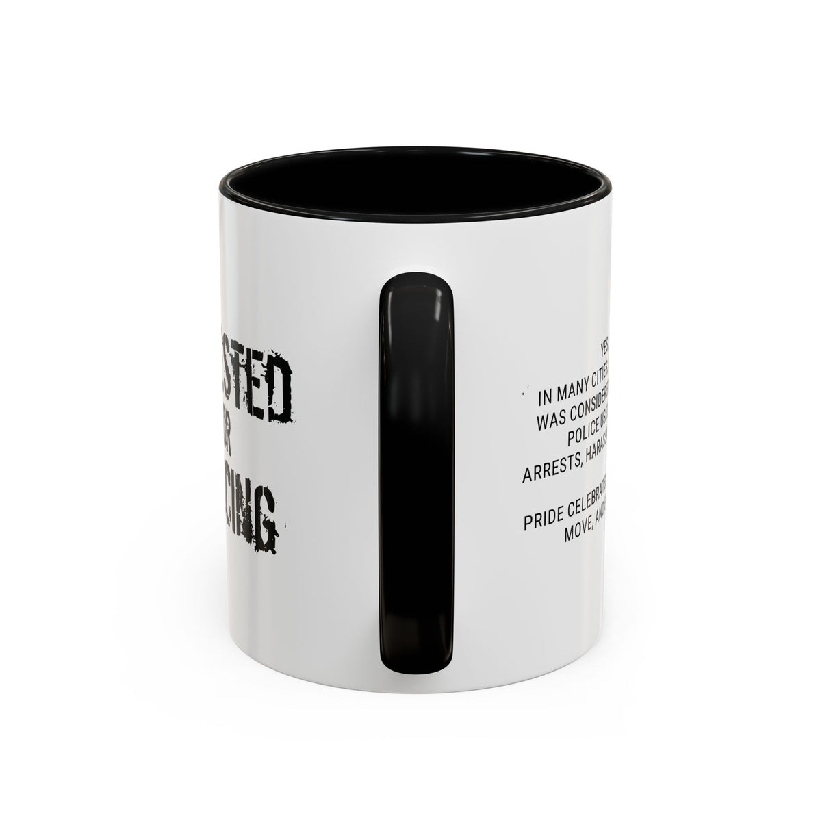 Arrested for Dancing Accent Mug – Stirred, Not Silent