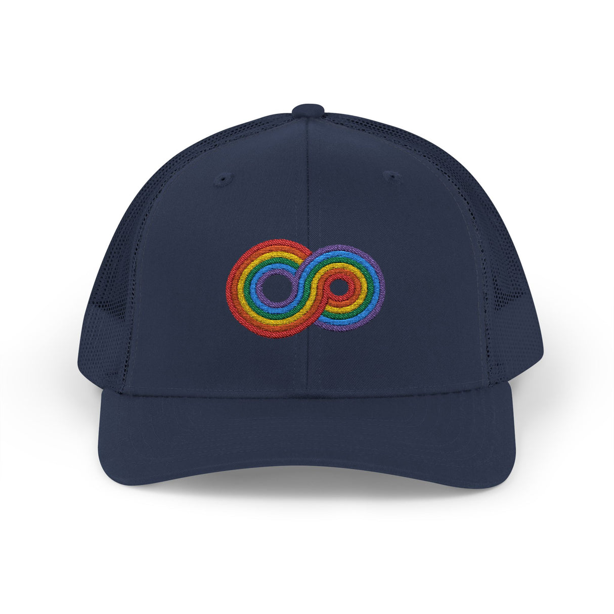 Gayfinity Rainbow Trucker Hat – Breezy Build, Boundless Pride