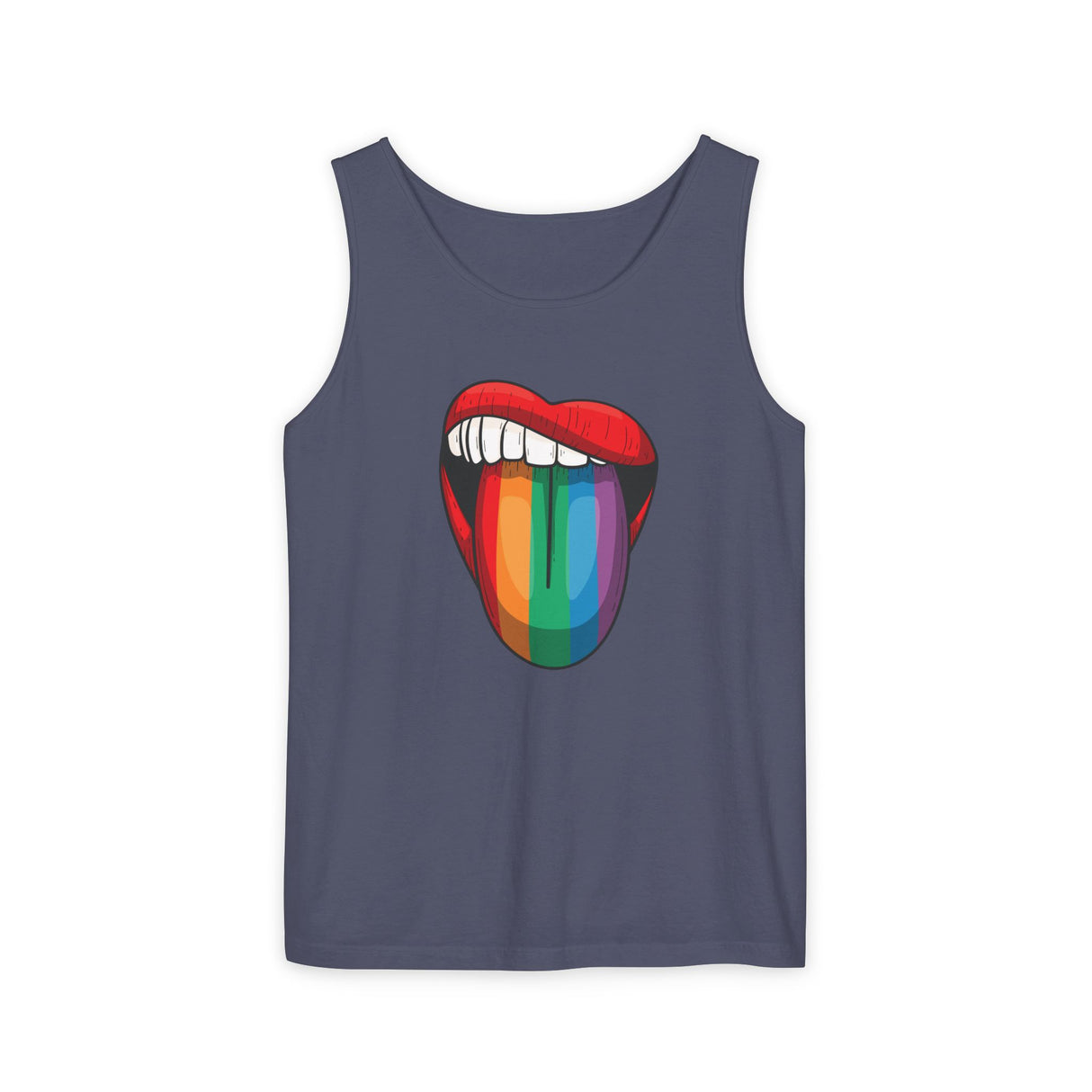 Rainbow Lick Tank Top Medium Weight