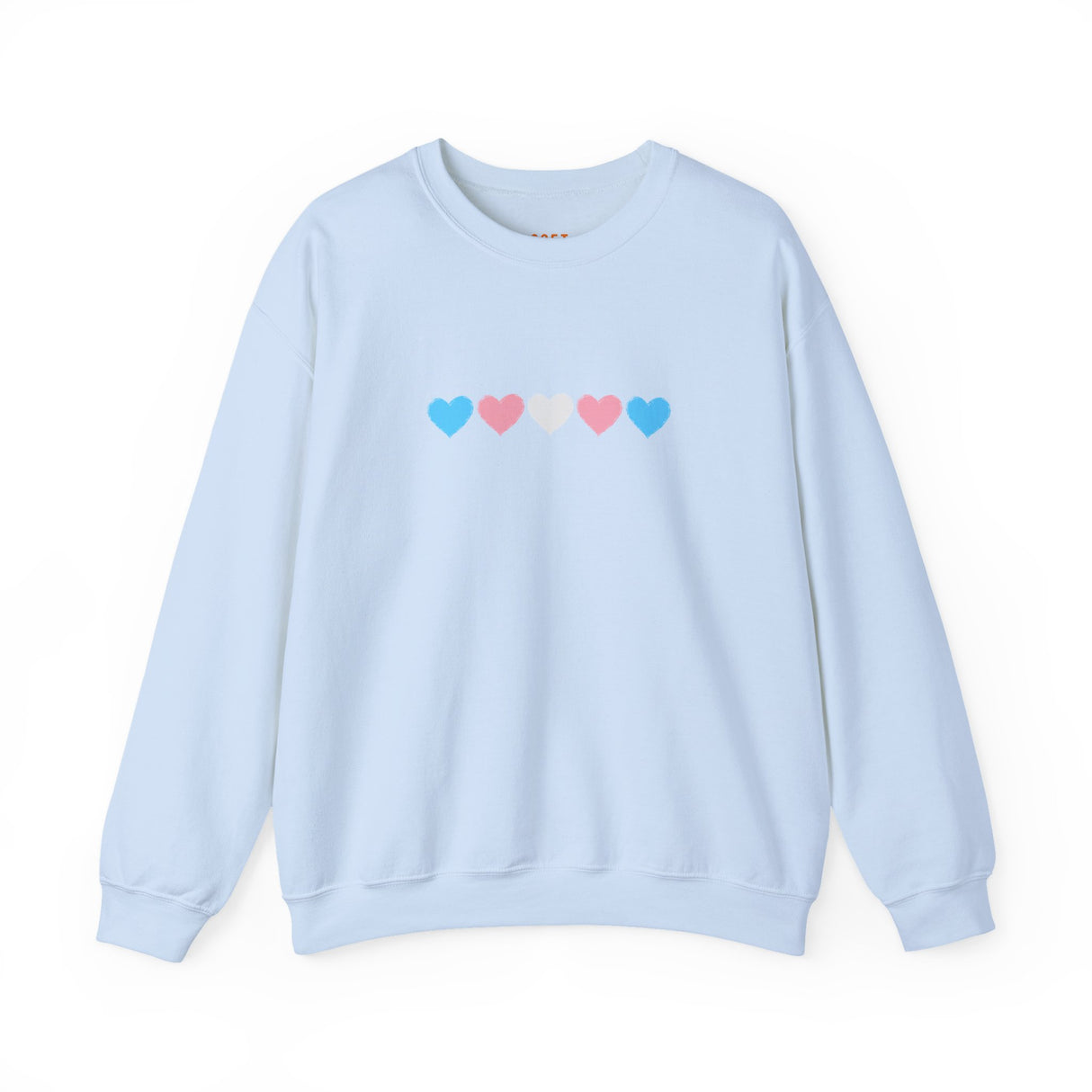 Trans Rainbow Brushstrokes Medium Weight Sweatshirt – Warm Layers, Clear Message