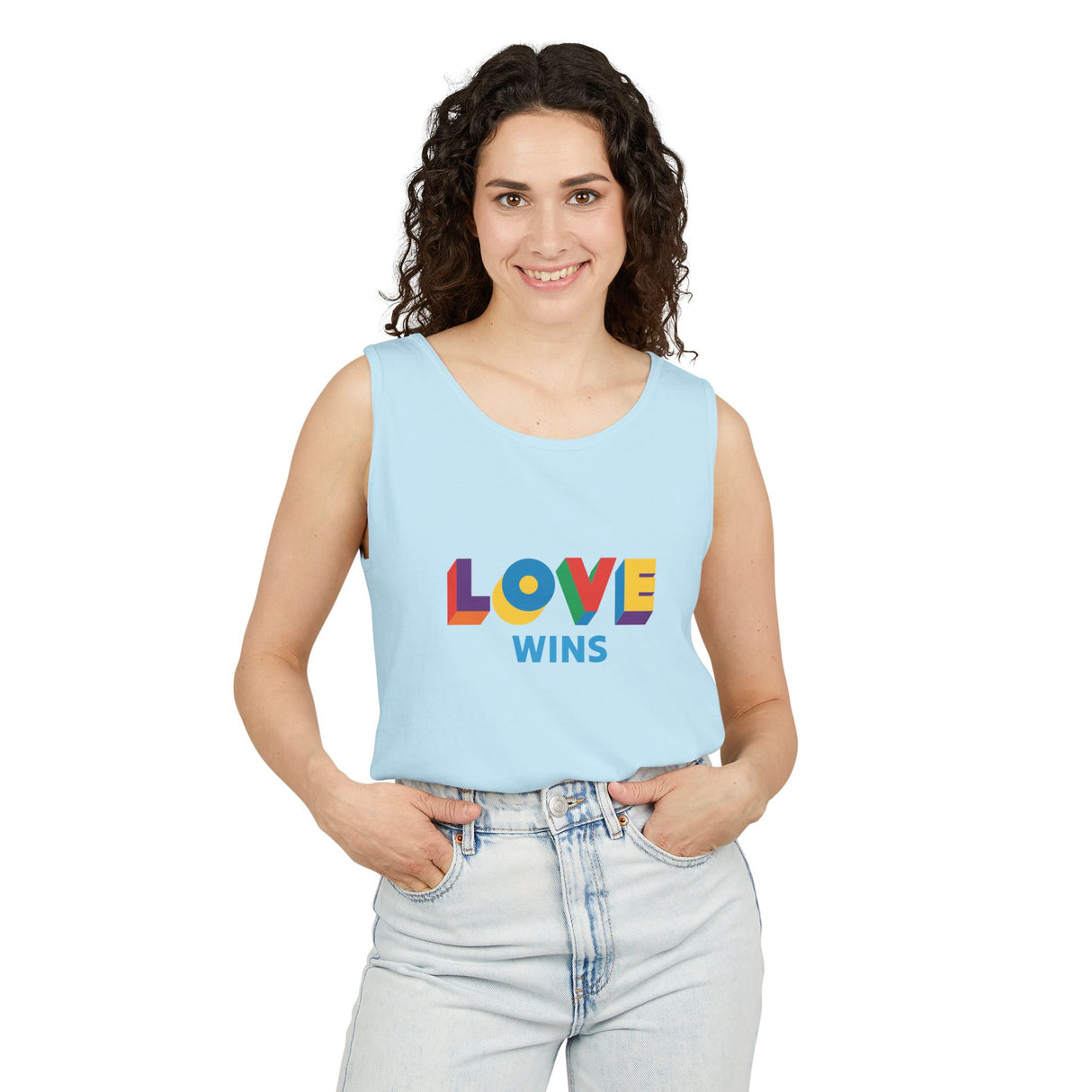Love Wins Heavyweight Tank – Washed Soft, Worn Proud