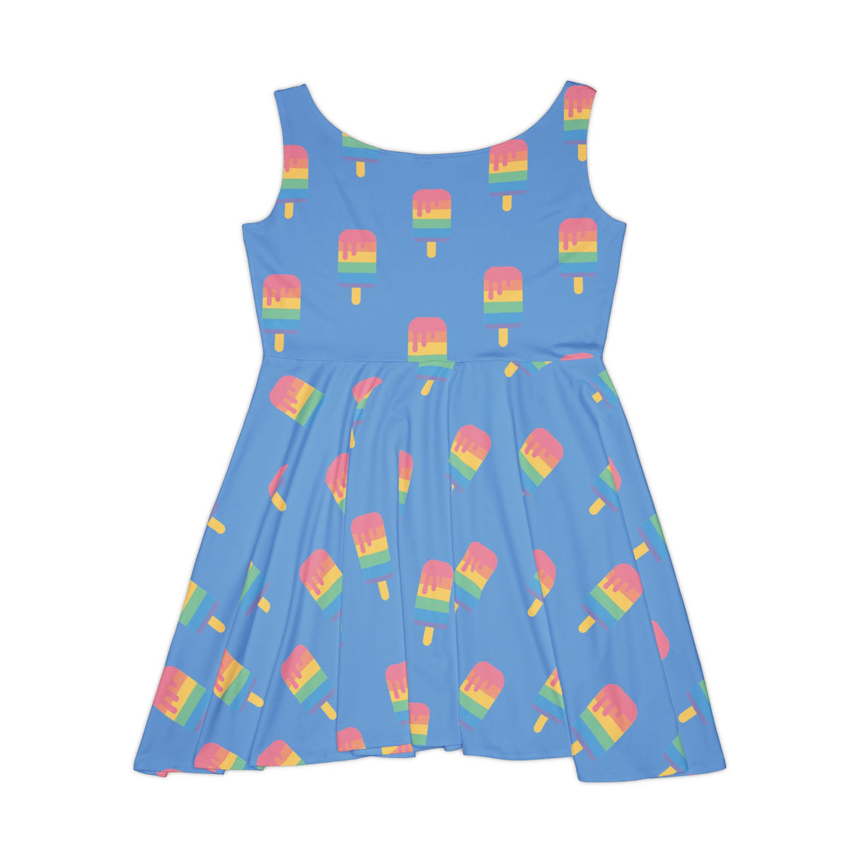 Melting Point Skater Dress, Summer Vibes Dress, Casual Party Dress, Cute Ice Cream Dress, Vacation Outfit