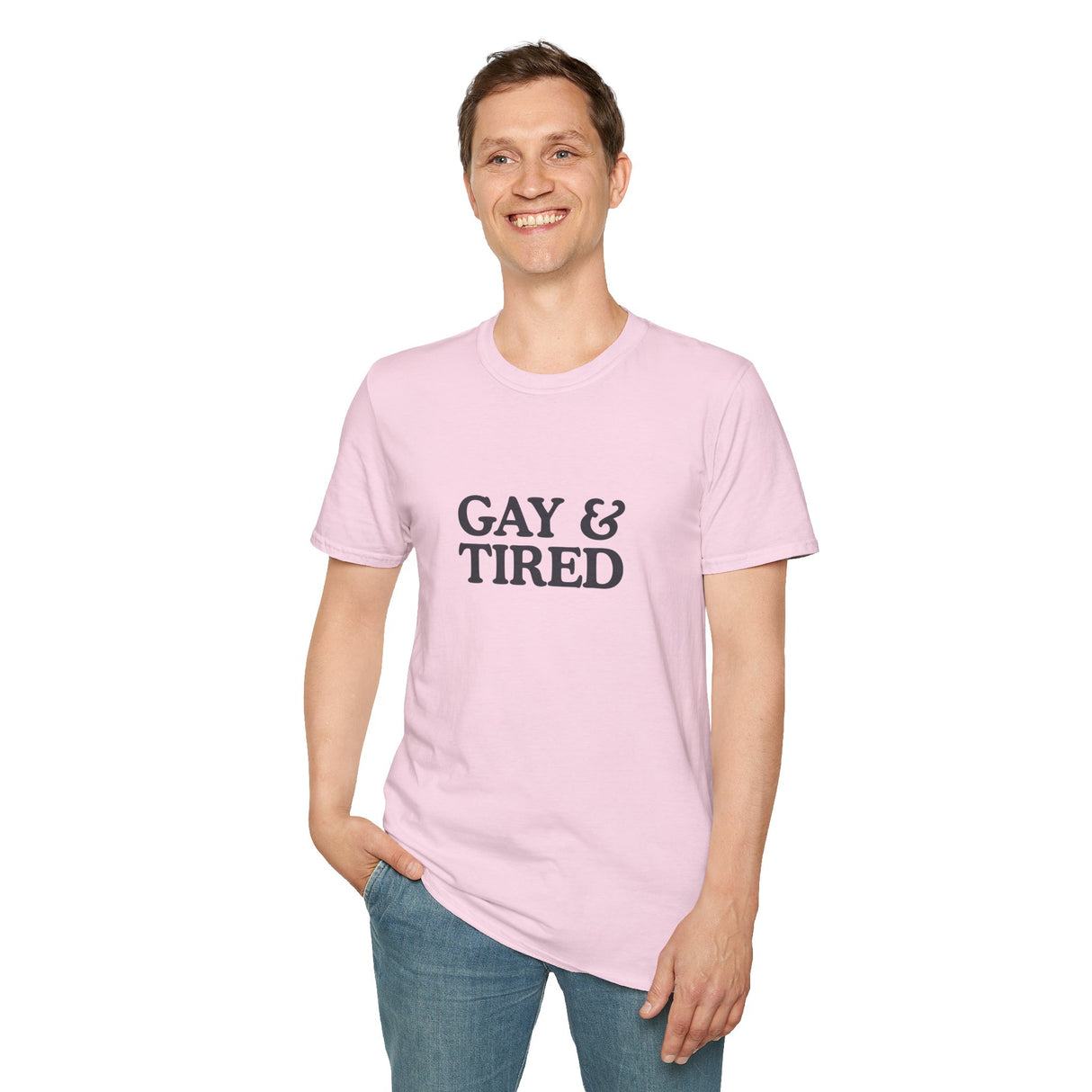 Gay & Tired Softstyle T-Shirt - Casual Comfort Tee for Everyday Wear